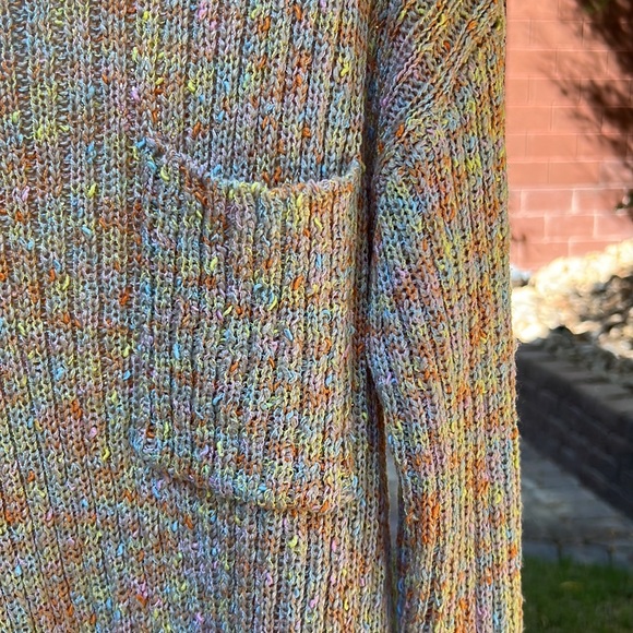 Chunky Knit Pastel Neon Sweater - Picture 8 of 8